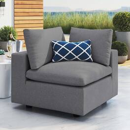 Commix Sunbrella® Outdoor Patio Corner Chair by Modway - Gray