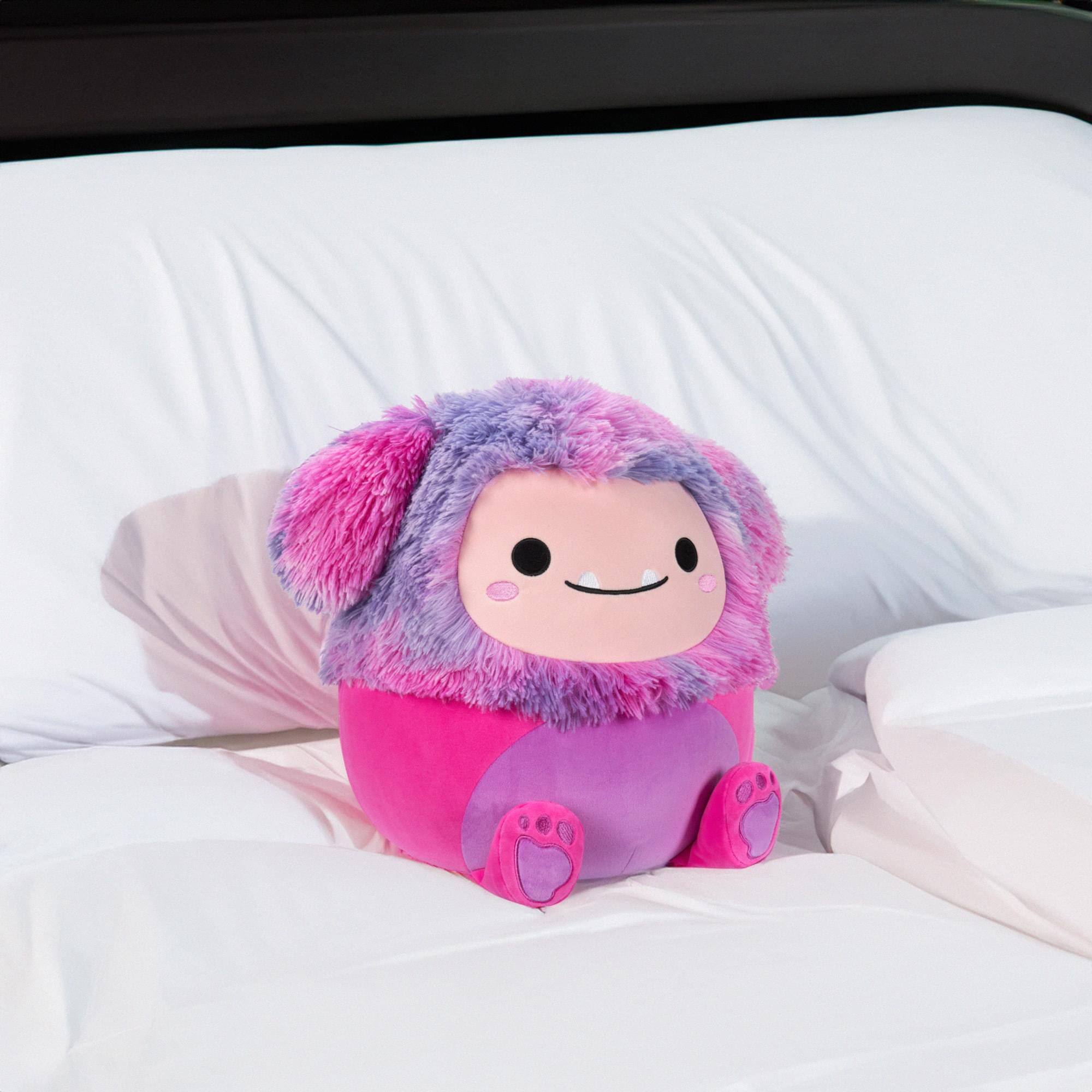Alt View 4. Kellytoy - Squishmallow 12 Inch Plush | Woxie the Magenta Bigfoot - Magenta.