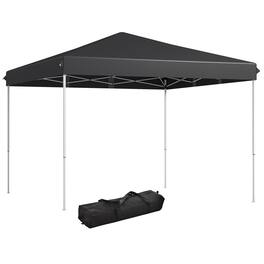 Outsunny - 13' x 13' Pop Up Canopy Tent, Instant Sun Shelter, Tents for Parties, Height Adjustable for Outdoor, Garden, Patio - Gray
