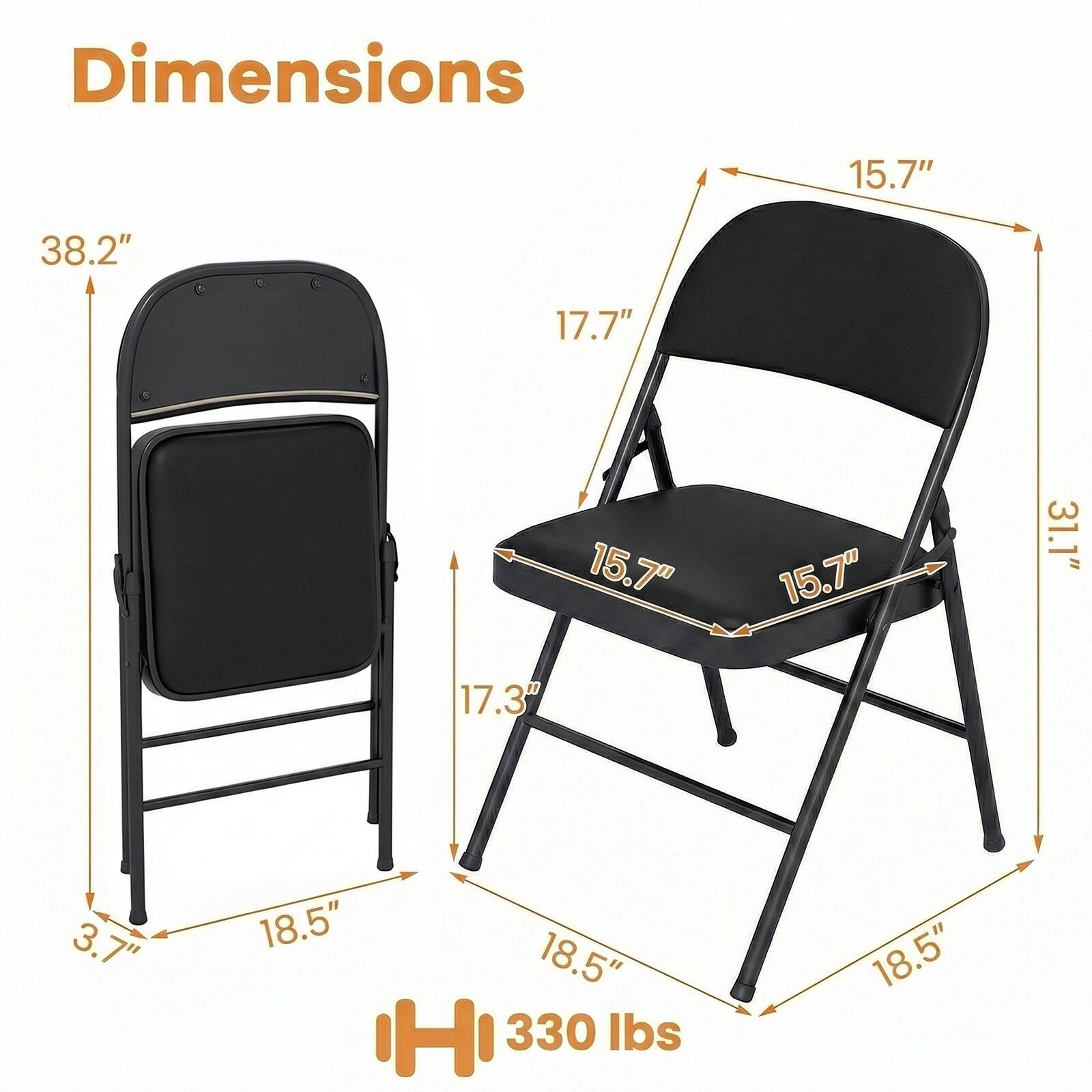 Dimensions: 15.7" x 38.2" x 17.7" x 15.7" x 15.7" x 31.1" x 17.3" x 3.7" x 18.5" x 18.5"  
Height: 330 lbs