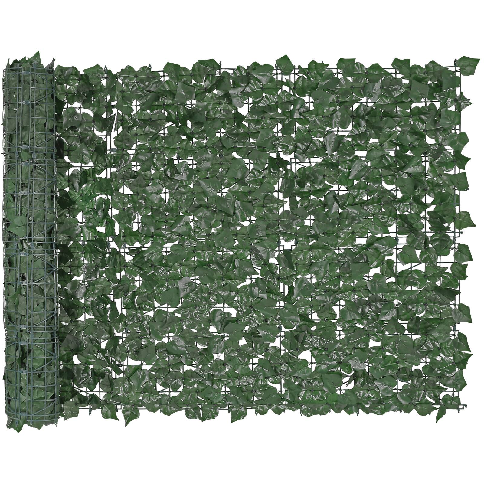 VEVOR - Ivy Privacy Fence, 39 x 98 in Artificial Wall Screen, Greenery Ivy Fence with Strengthened Joint - Green