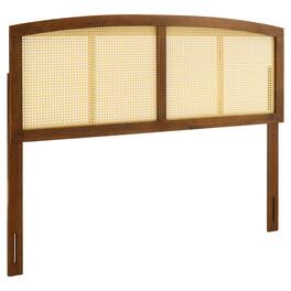 Halcyon Cane King Headboard by Modway - Walnut