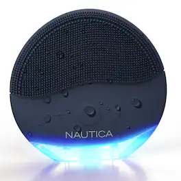 Nautica - Sonic PC110 Facial Cleansing Brush Made with Soft Silicone, Waterproof, Rechargeable Vibrating Face Scrub Brush - Navy