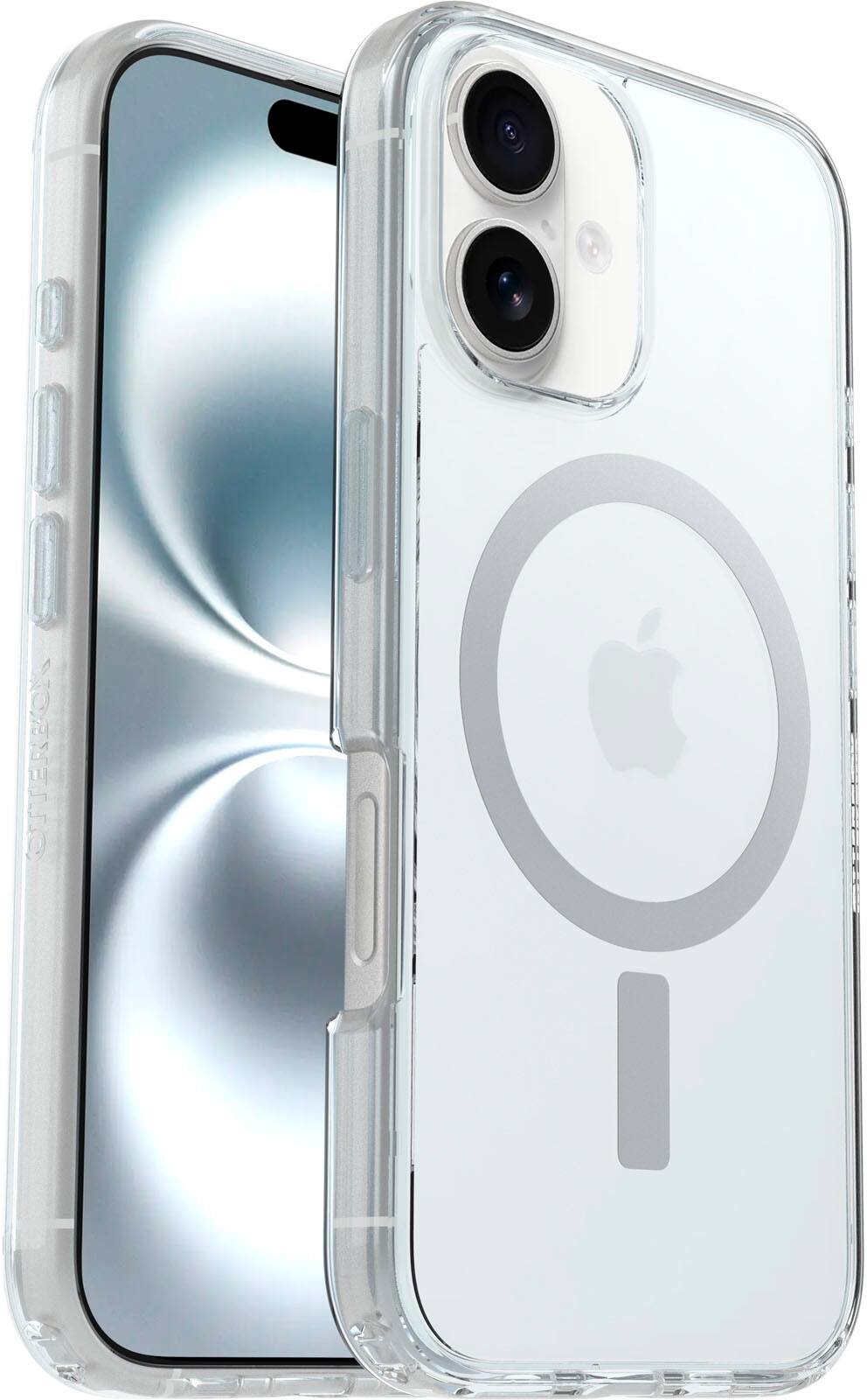 Alt View 1. OtterBox - Symmetry Series Hard Shell for MagSafe for Apple iPhone 16 - Clear.