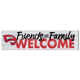 Jardine - Western Kentucky Hilltoppers 10'' x 40'' Friends & Family Welcome Sign - White