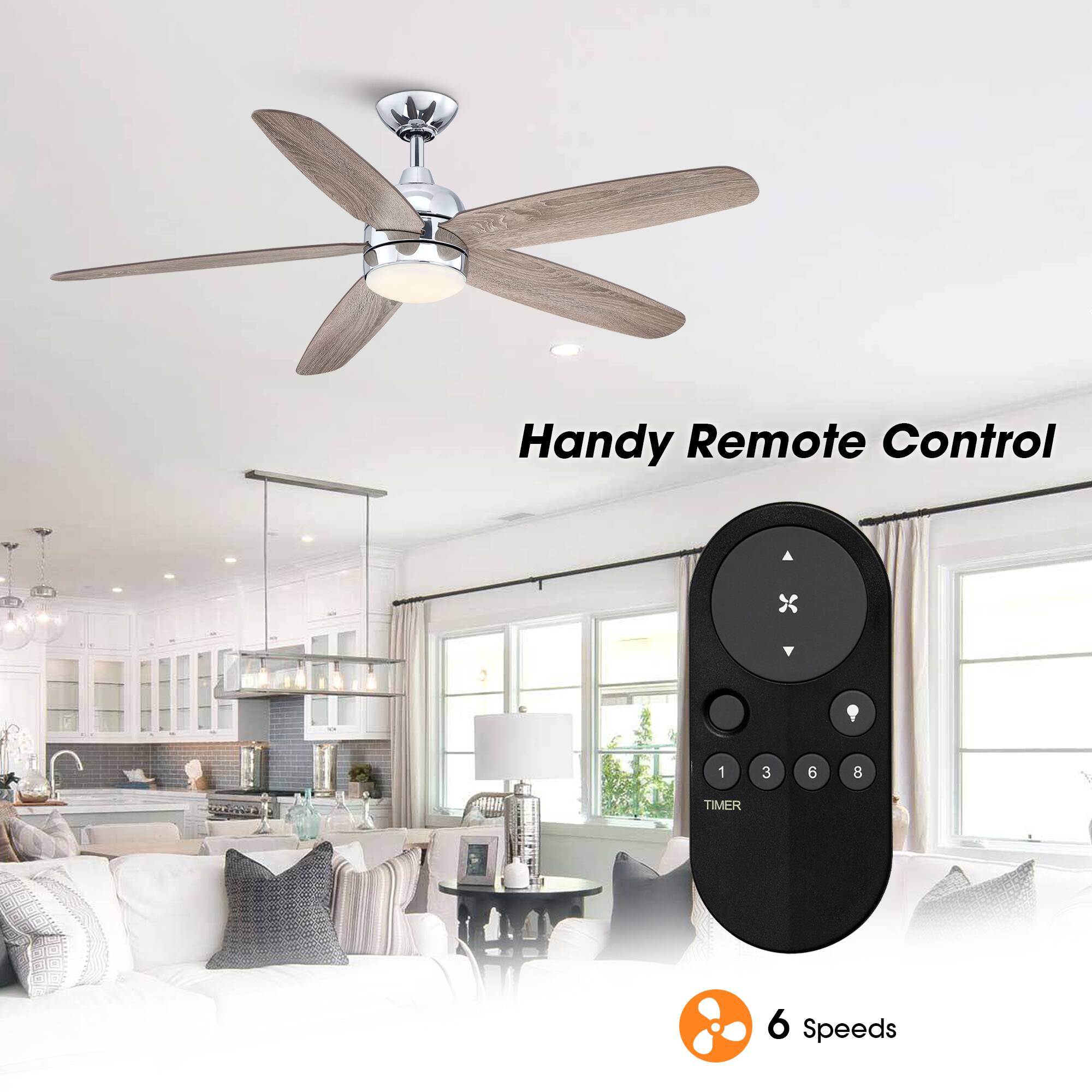 Handy Remote Control  
TIMER  
6 Speeds