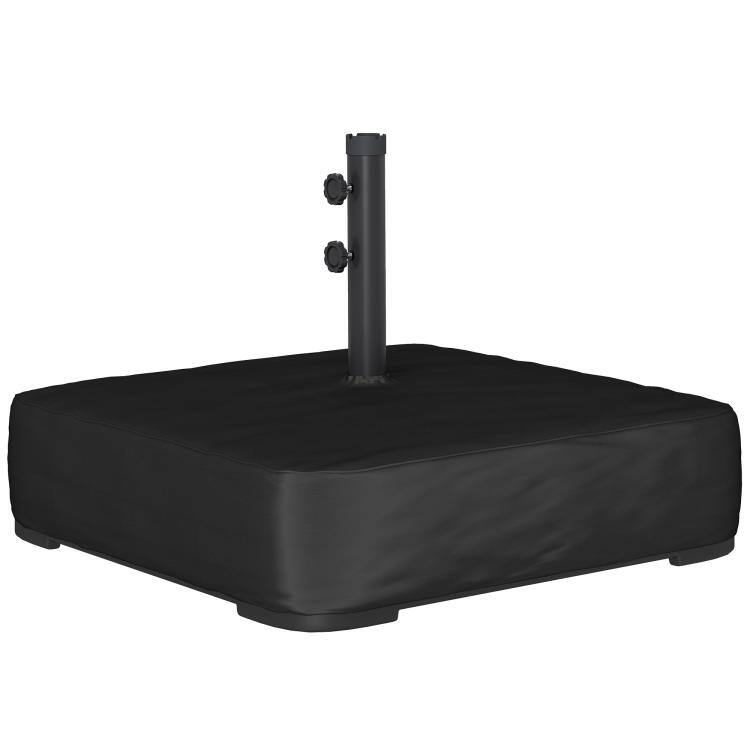Alt View 10. PULUZ - Garden Parasol Base 176 lbs Sand Filled Heavy Duty Stand for Cantilever Umbrellas and 1.9 inch Poles - Black.