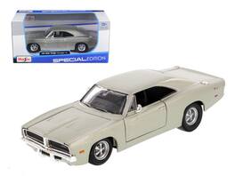 1969 Dodge Charger R/T Hemi 1/25 Diecast Car Model by Maisto - Silver