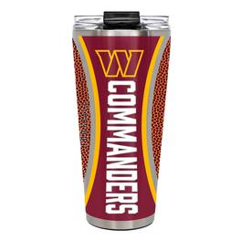Great American Products - Washington Commanders 32oz. Big Slim Game Ball Travel Tumbler - Brown