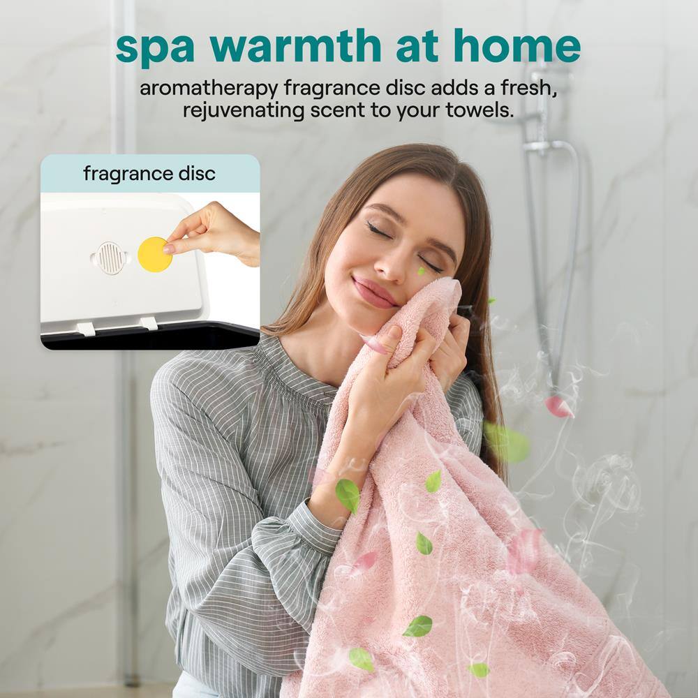 spa warmth at home  
aromatherapy fragrance disc adds a fresh, rejuvenating scent to your towels.  
fragrance disc