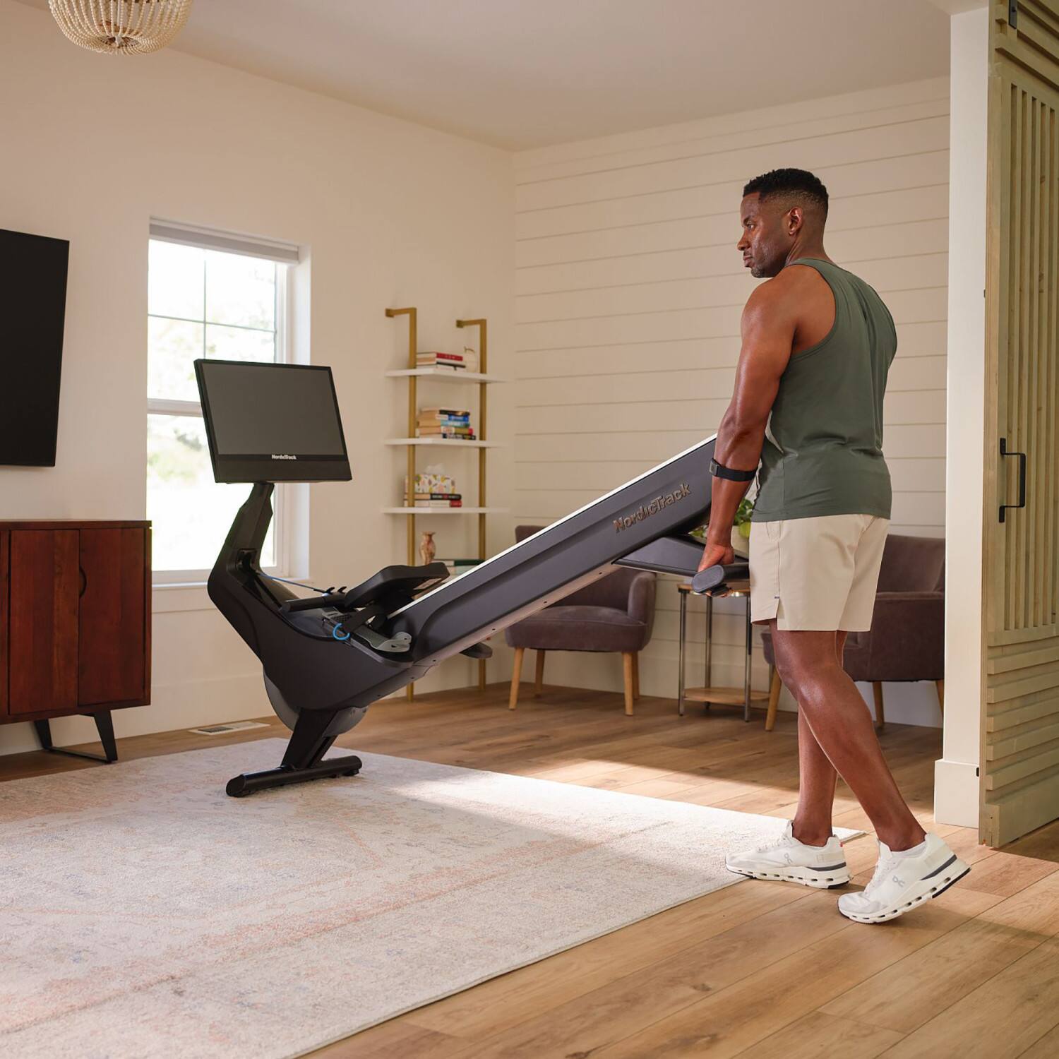 Alt View 9. NordicTrack - NordicTrack RW900 Rower for Interactive, Full-Body Workouts - Black.