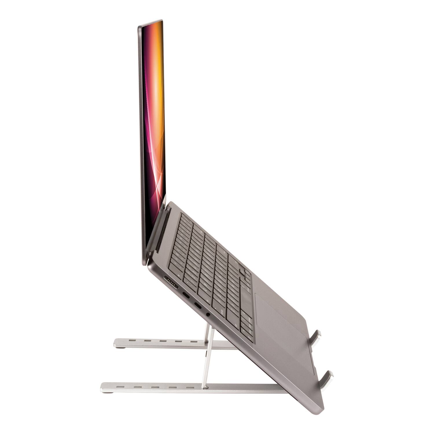 Alt View 1. Allsop - Allsop 32626 Compact Aluminum Laptop Stand - silver.