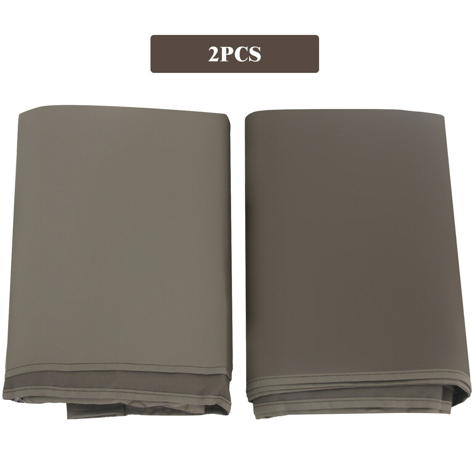 Alt View 4. Gymax - Gymax 2PCS 16x4 Ft Universal Replacement Canopy for Pergola Structure Sun Awning Brown - Brown.