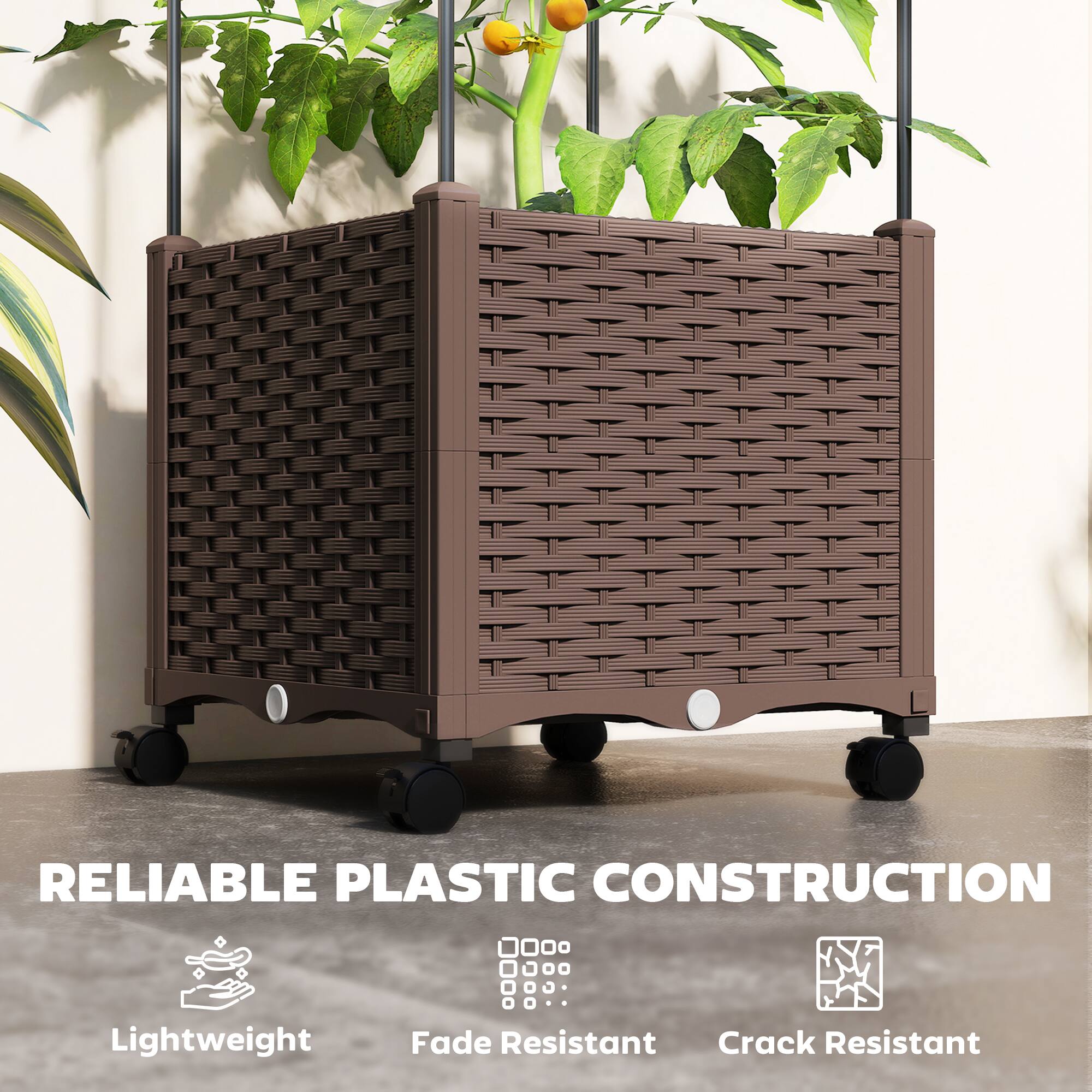 RELIABLE PLASTIC CONSTRUCTION

- Lightweight
- Fade Resistant
- Crack Resistant