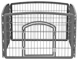 IRIS USA - 4-8Panel 24/34"H Plastic Pet Playpen with Door