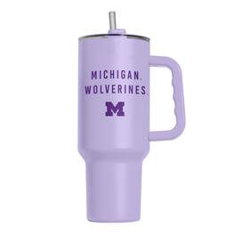 Logo Brands - Michigan Wolverines 40oz. Lavender Soft Touch Tumbler - Multicolor