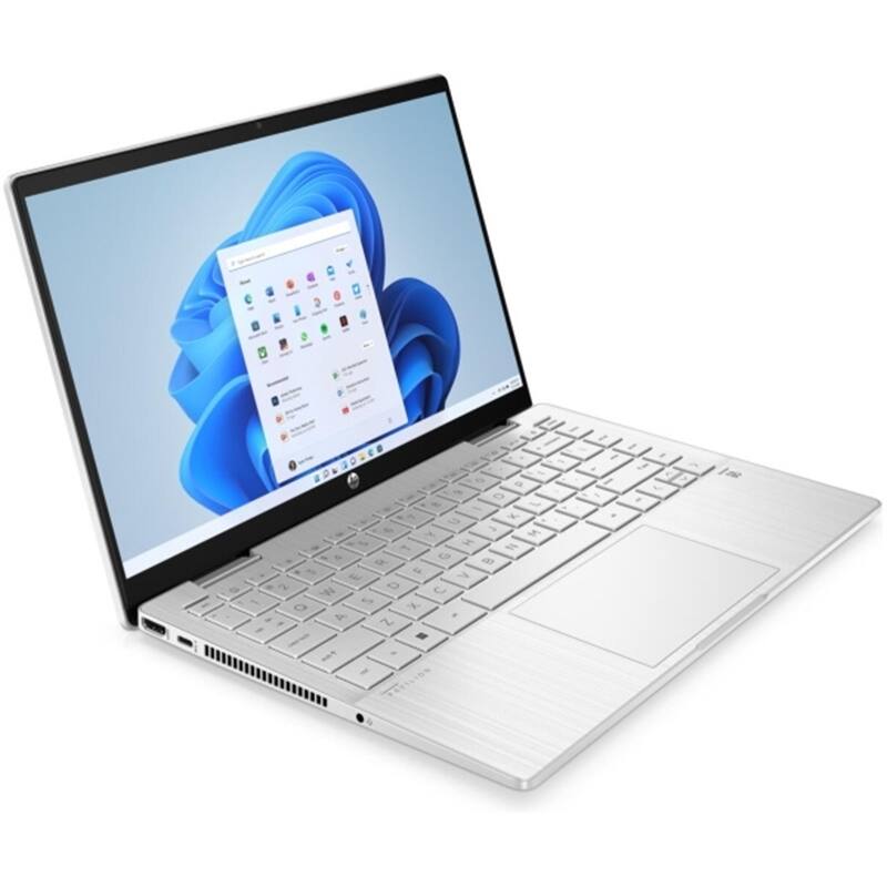 Left. HP - Pavilion x360 14-EK1051 14" Touch 8GB 512GB SSD Core™ i5-1335U 3.4GHz WIN11H,  - Silver.