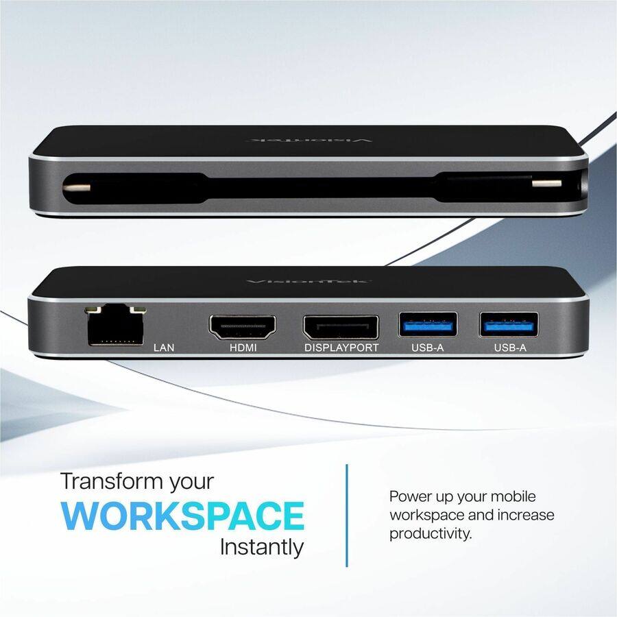 Transform your WORKSPACE Instantly

Power up your mobile workspace and increase productivity.

LAN HDMI DISPLAYPORT USB-A USB-A