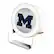 Front. Keyscaper - Michigan Wolverines Linen Print Nightlight Charger & Bluetooth Speaker - White.