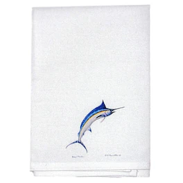 Betsy Drake - Blue Marlin Linen Napkin - Multicolored