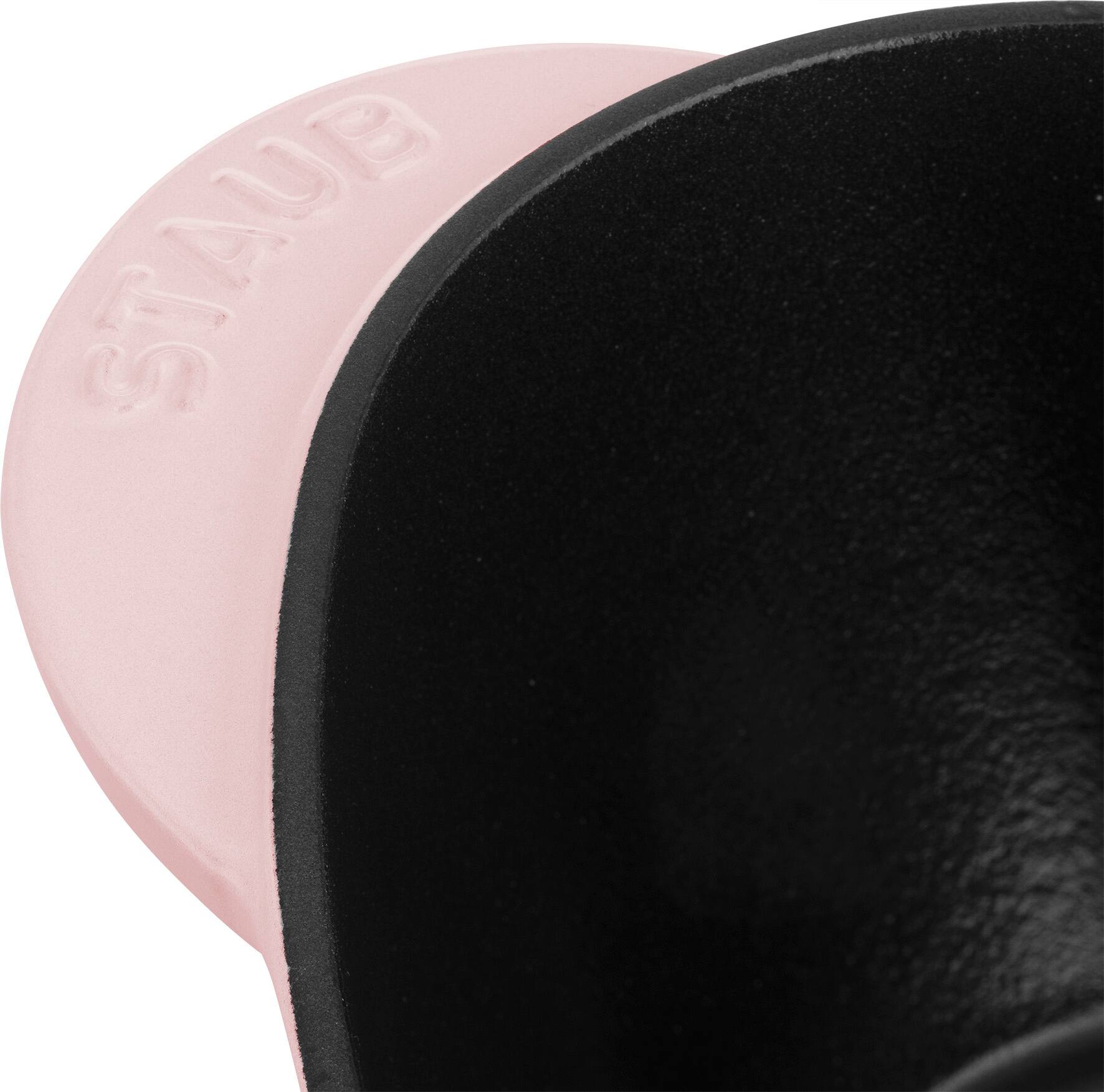 Alt View 5. Staub - Staub Cast Iron 1.75-qt Heart Cocotte - Peony Pink - Peony Pink.