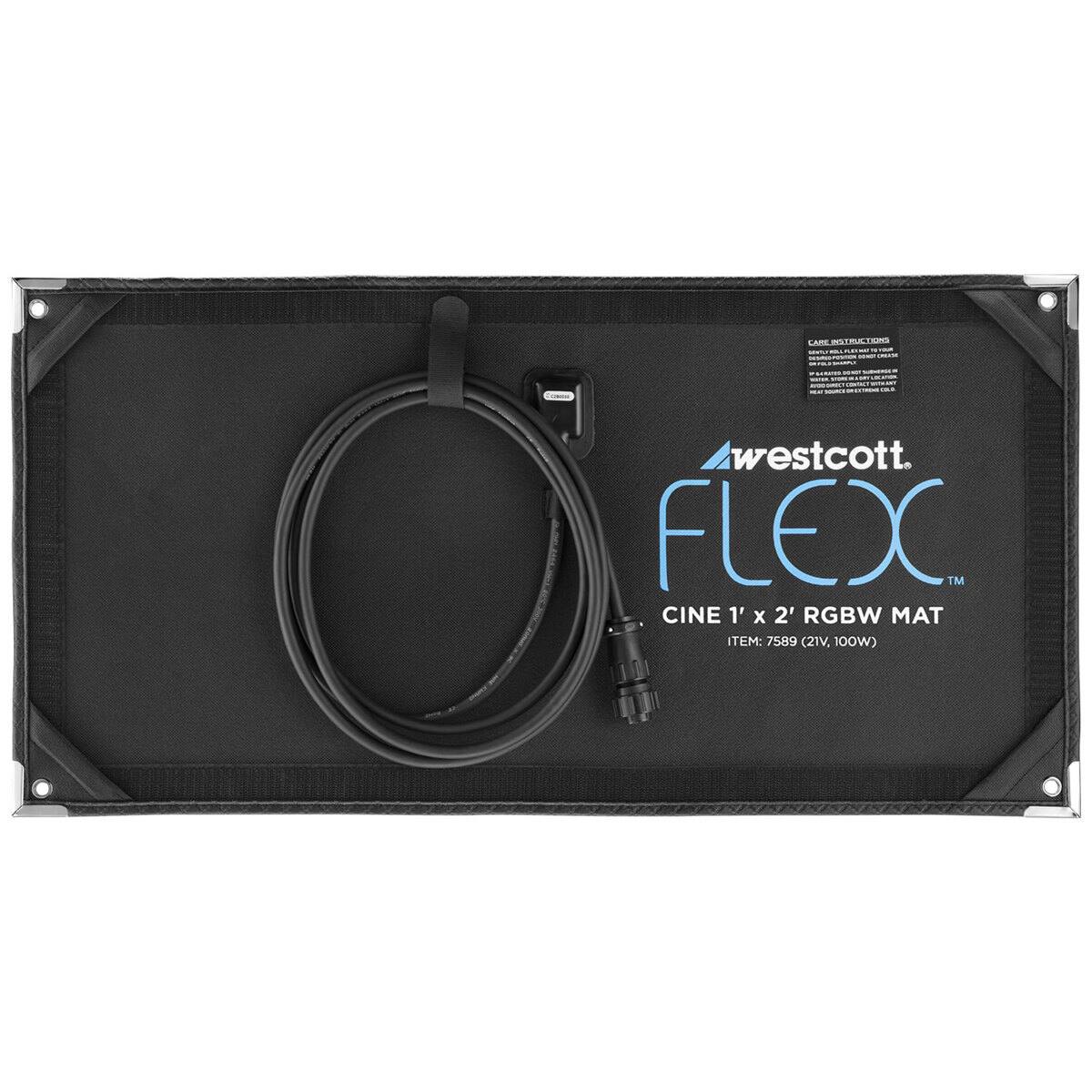 westcott. FLEX TM CINE 1' x 2' RGBW MAT TEM: 7589 (21V, 100W)