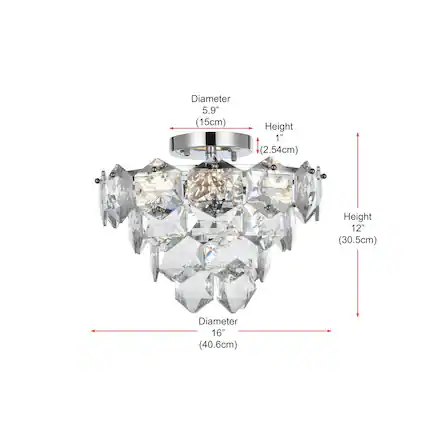 Diameter 5.9" (15cm)
Height 1" (2.54cm)
Height 12" (30.5cm)
Diameter 16" (40.6cm)