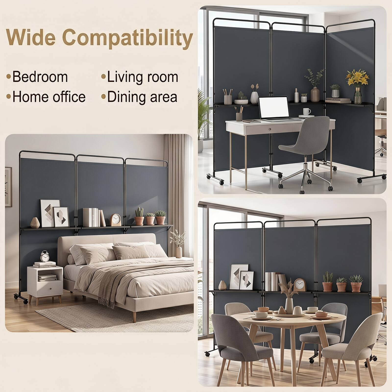 Wide Compatibility
- Bedroom
- Home office
- Living room
- Dining area