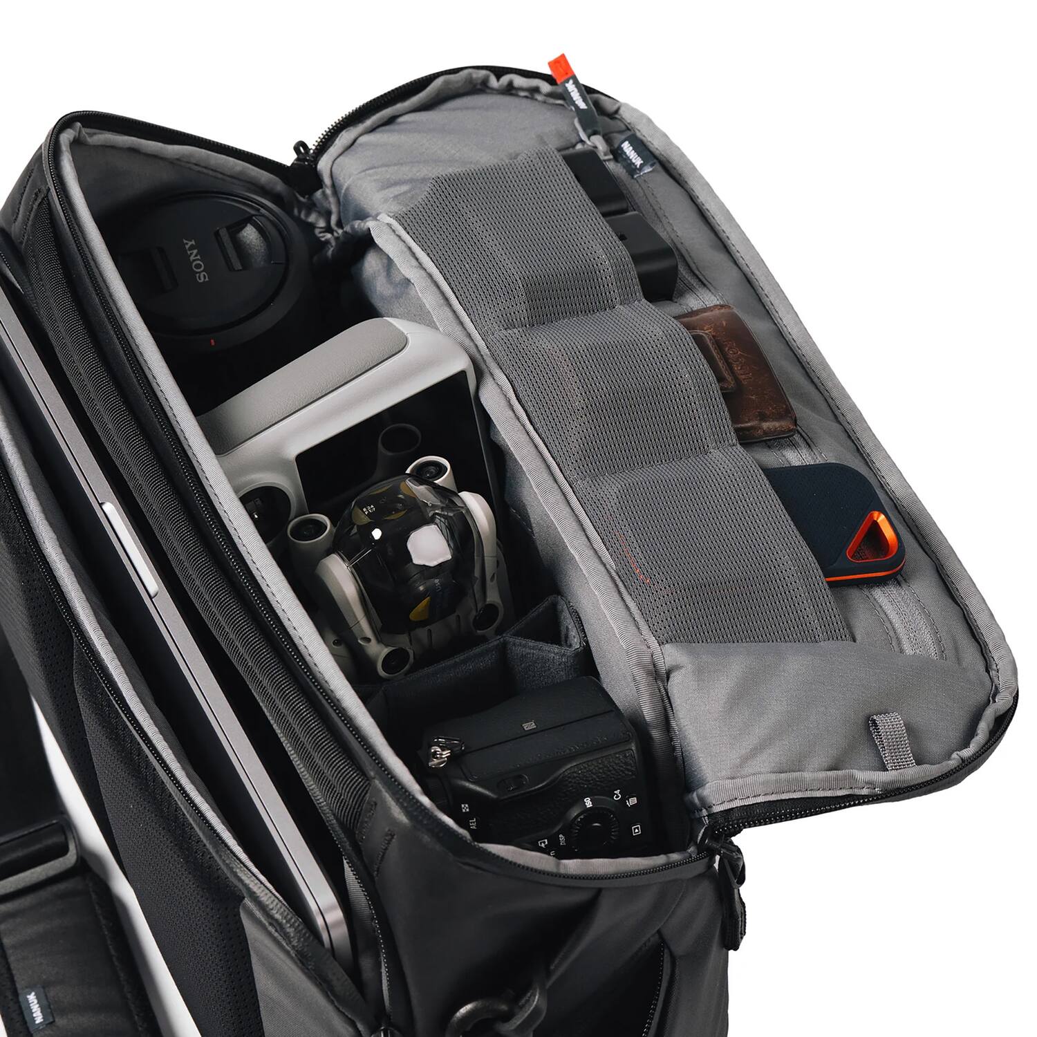 NANUK N PVD Backpack for Photo, Video, Drone, and Laptop (Black