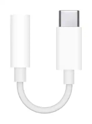 Front. Apple - USB-C to 3.5mm Headphone Jack Adapter.