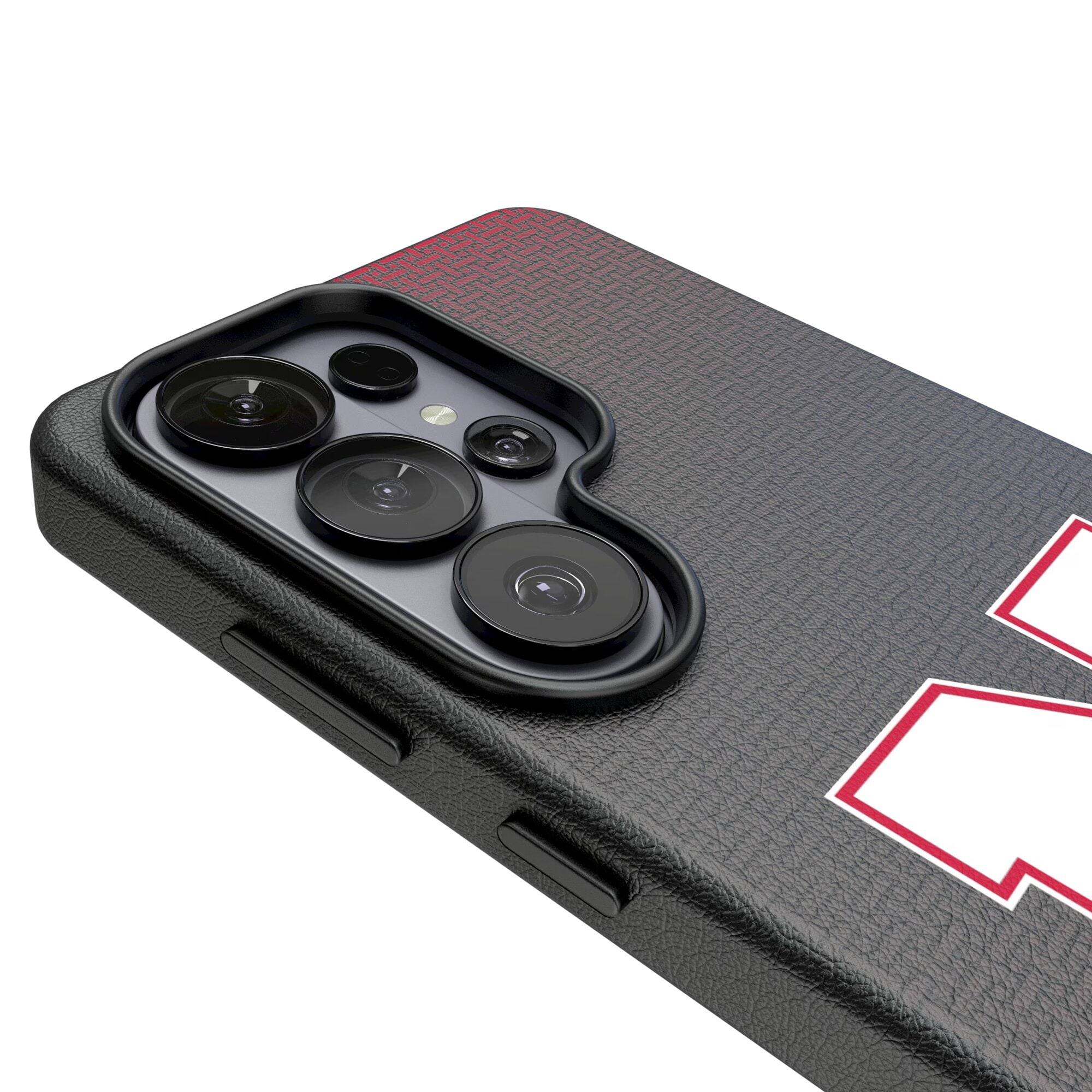 Alt View 2. Keyscaper - Nebraska Huskers Block N Galaxy Magnetic Bump Case - S24 - Black.