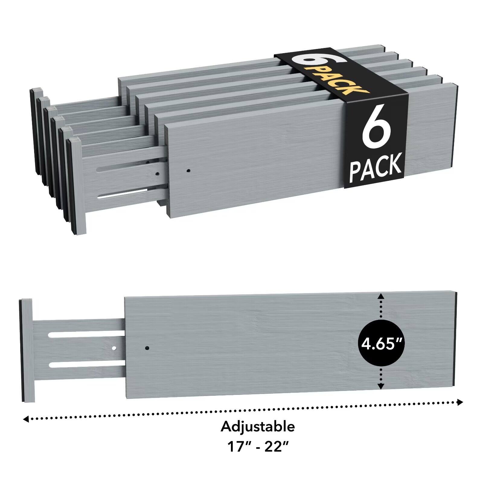 6 PACK  
4.65" Adjustable 17" - 22"