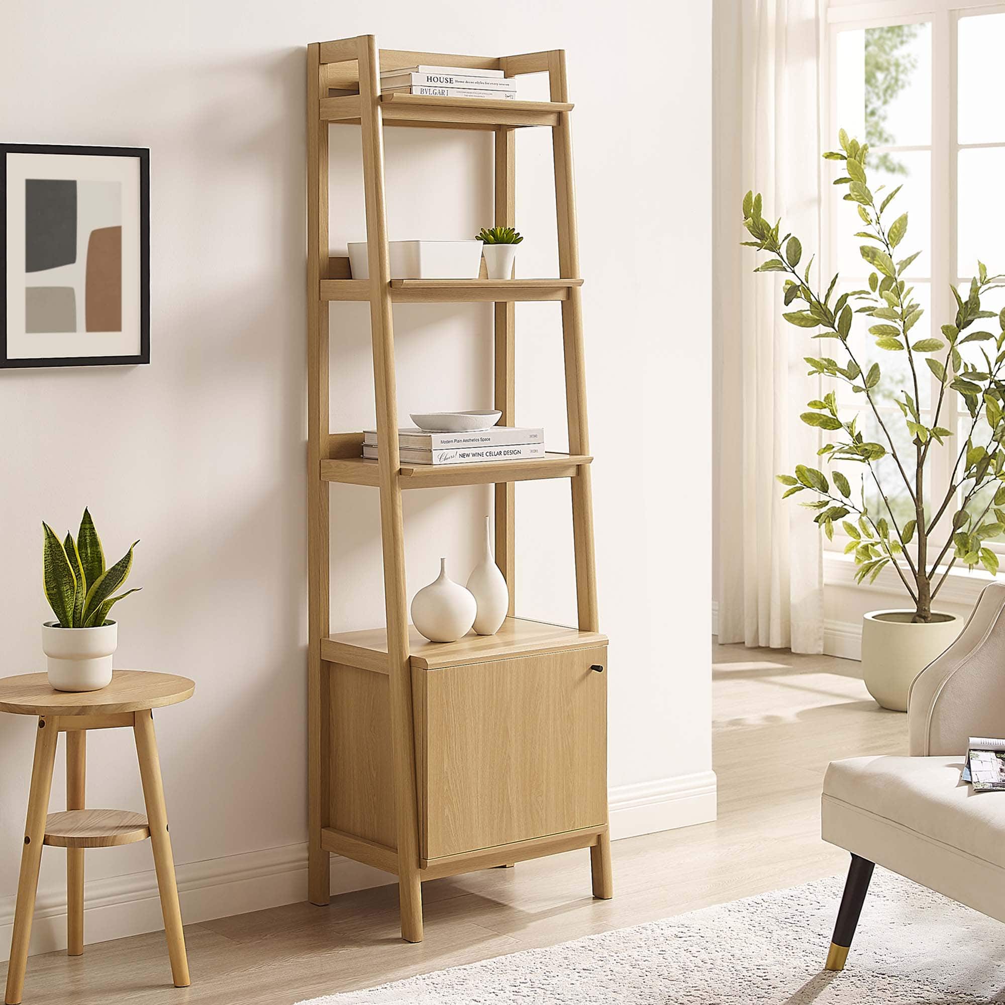 Bixby 21" Bookshelf by Modway - Oak
