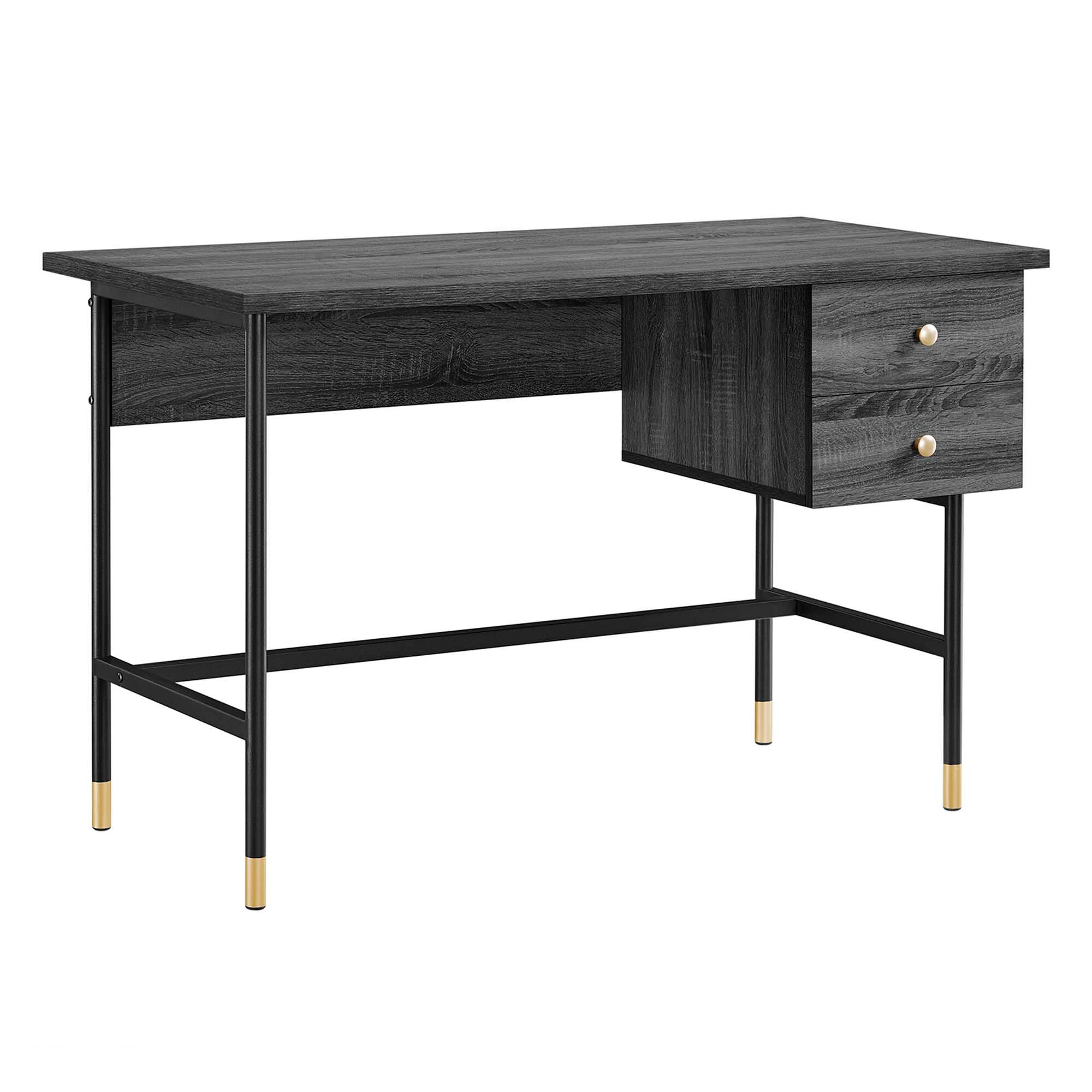 Angle. Modway - Nexus Office Desk by Modway - Black Charcoal.