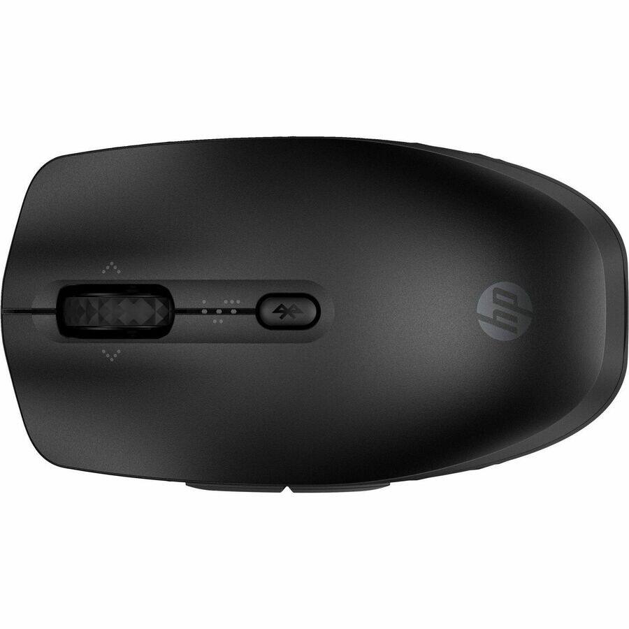 Alt View 4. HP - HP 425 Mouse - Wireless - Bluetooth - Black - 4000 dpi - Tilt Wheel - 7 Button(s) - 6 Programmable Button(s) - 1 x AA - Black.