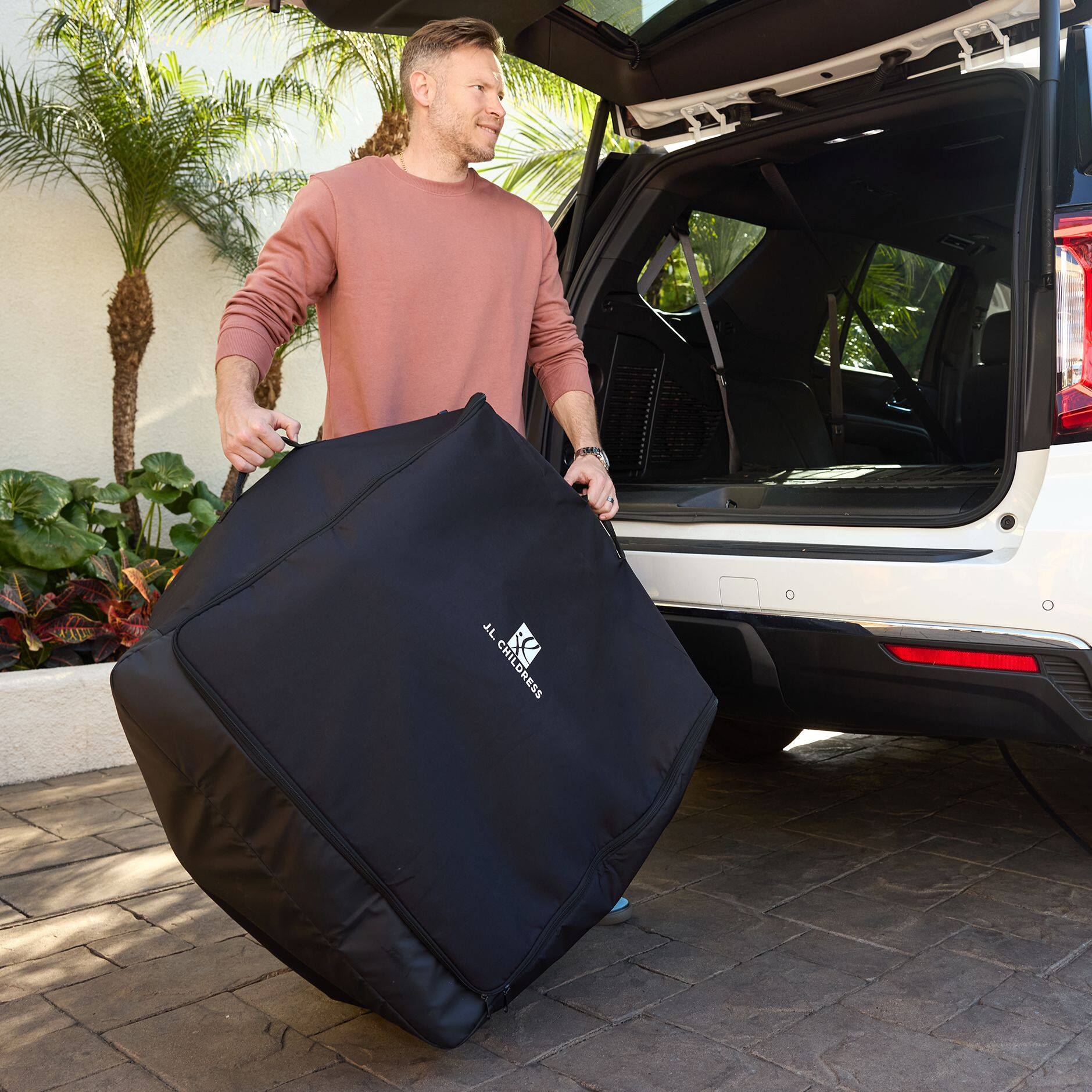 Alt View 1. J.L. Childress - Universal Stroller Travel Bag, Fits Most Baby Strollers, Gate Check or Luggage Check, AirTag Compatible - Black.