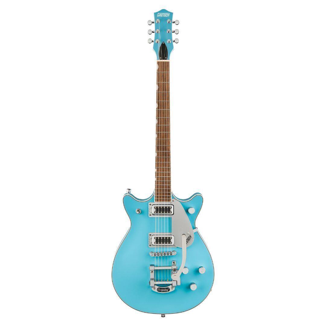 Back. Gretsch - Gretsch G5232T Electromatic Double Jet FT 6-String Electric Guitar, Kailani Blue.
