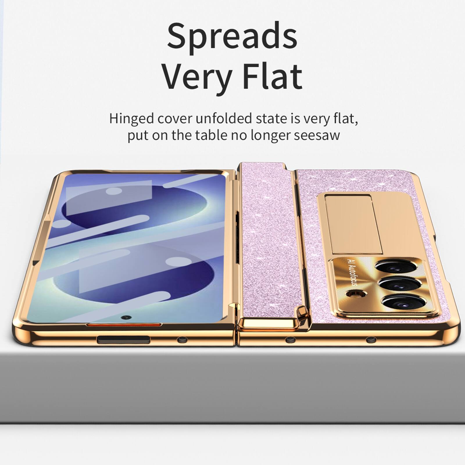 Spreads Very Flat  
Hinged cover unfolded state is very flat, put on the table no longer seesaw  
AI Autofocus