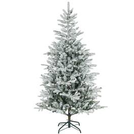 APRILSOUL - 6 ft Artificial Frosted Christmas Tree Realistic Branches - Green