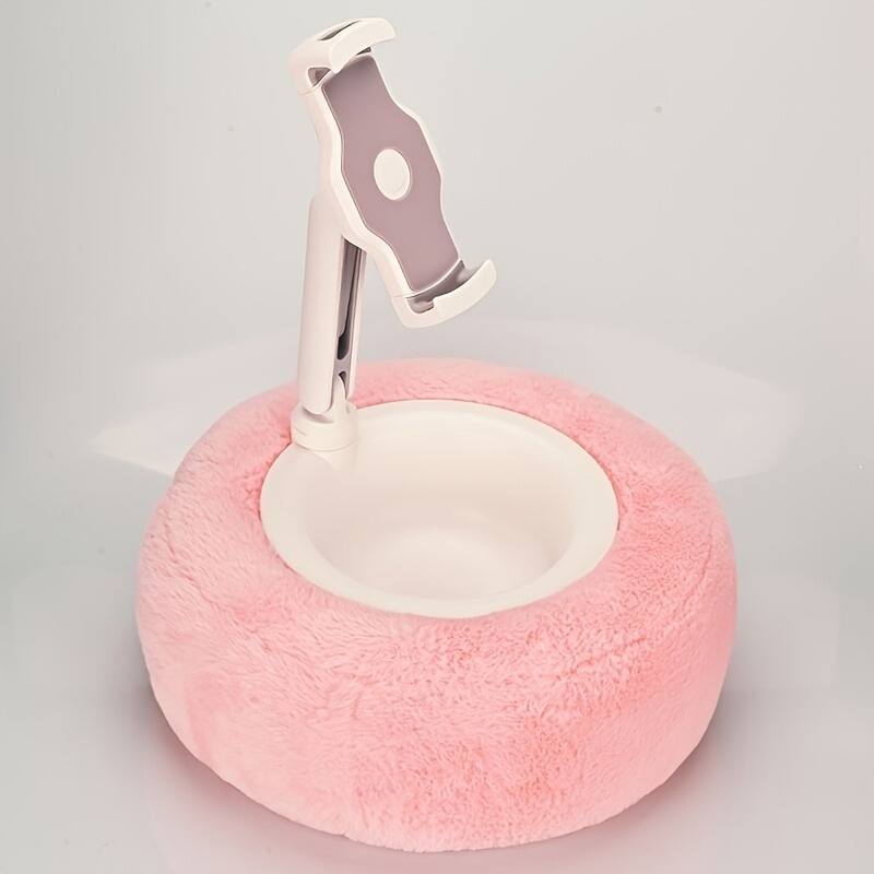 Alt View 2. Furno Fusion - Pink Multifunctional Plush Pillow Holder, Tablet Kindle Stand Pillow, Adjustable Pillow Stand Suitable - Black.