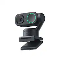 Insta360 - Link 2C 4K Webcam for Conferencing, Gaming & Streaming, 1/2" Sensor, AutoFraming, works w/ Zoom, Teams, Twitch & more - Black - Front_Zoom