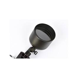 Elitco Lighting - Outdoor 12V Cast Brass Wide Spot Light, 4.75 inch x 8 inch - Dark Bronze