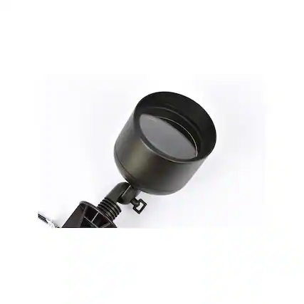 Front. Elitco Lighting - Outdoor 12V Cast Brass Wide Spot Light, 4.75 inch x 8 inch - Dark Bronze.