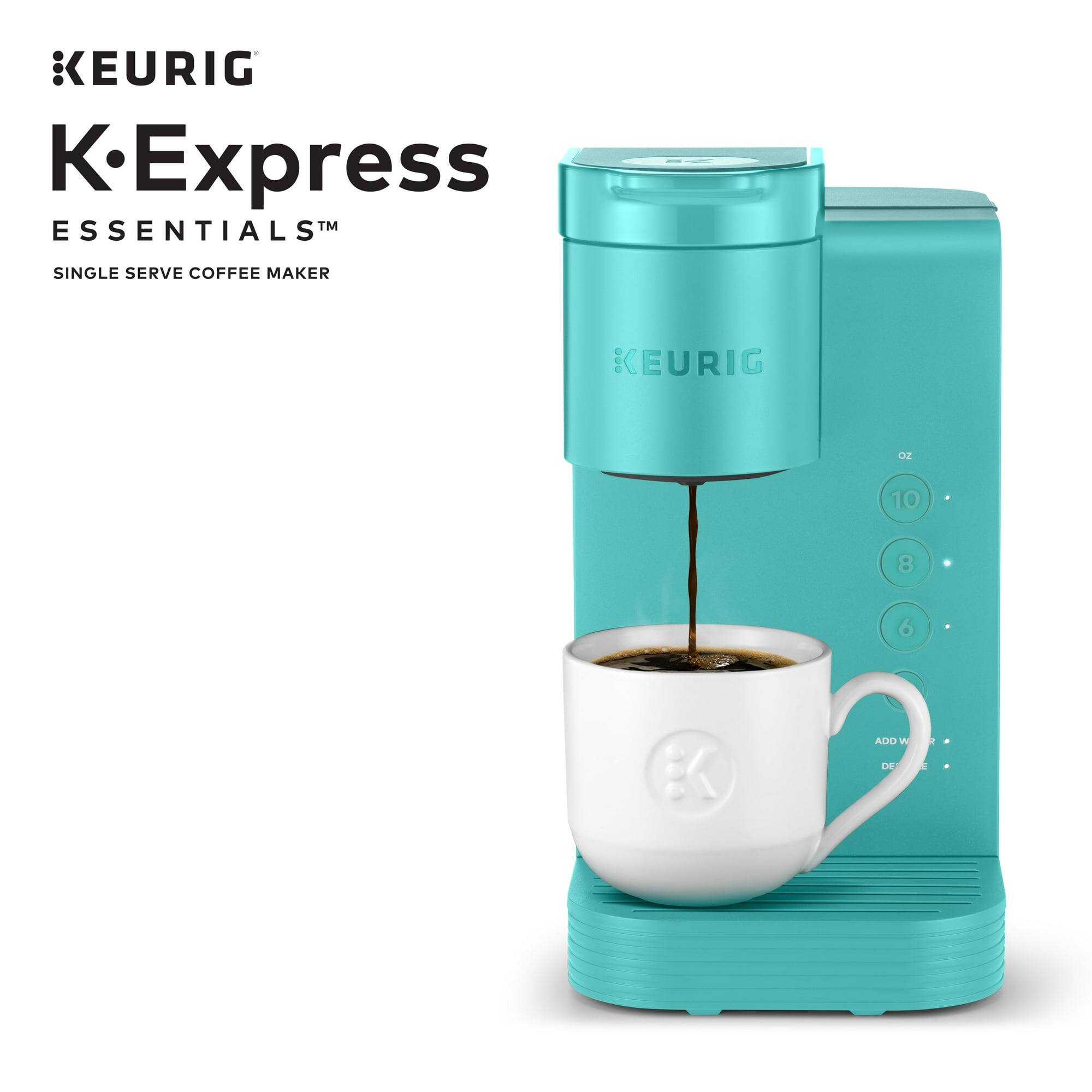 KEURIG  
K-Express  
ESSENTIALS™  
SINGLE SERVE COFFEE MAKER  

KEURIG  

OZ  
10  
8  
6  

ADD WATER  
DESIKE
