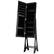 Alt View 17. Costway - LED Jewelry Cabinet Organizer Bevel Edge Mirrored Standing Black - Black.