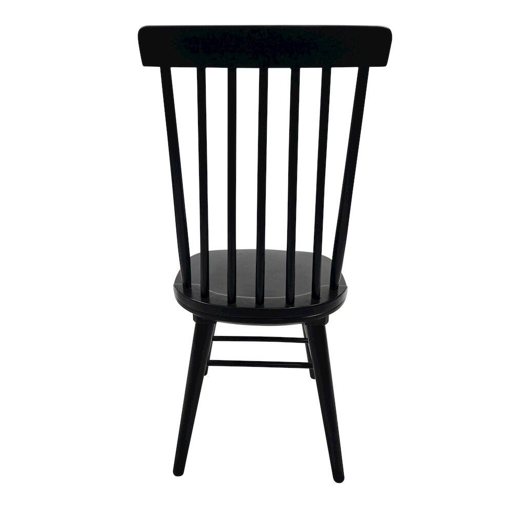 Alt View 4. Carolina Chair & Table - Eton Dining Chair - Antique Black - Black.