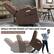 The text on the image is grouped and corrected as follows:
"Single Motor Power Lift Recliner Chair: Help the Senior Stand Up Easily"