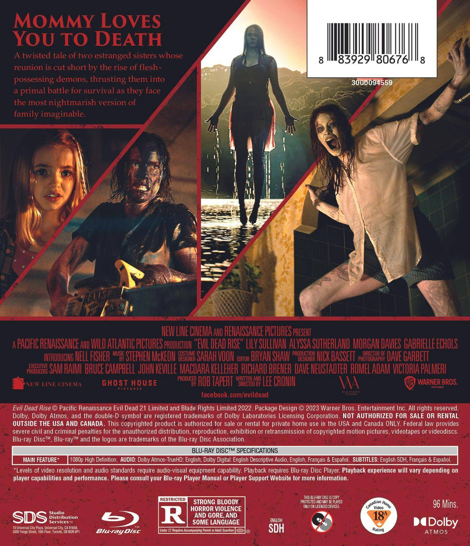 Back. Evil Dead Rise (Blu-ray) [Blu-ray].