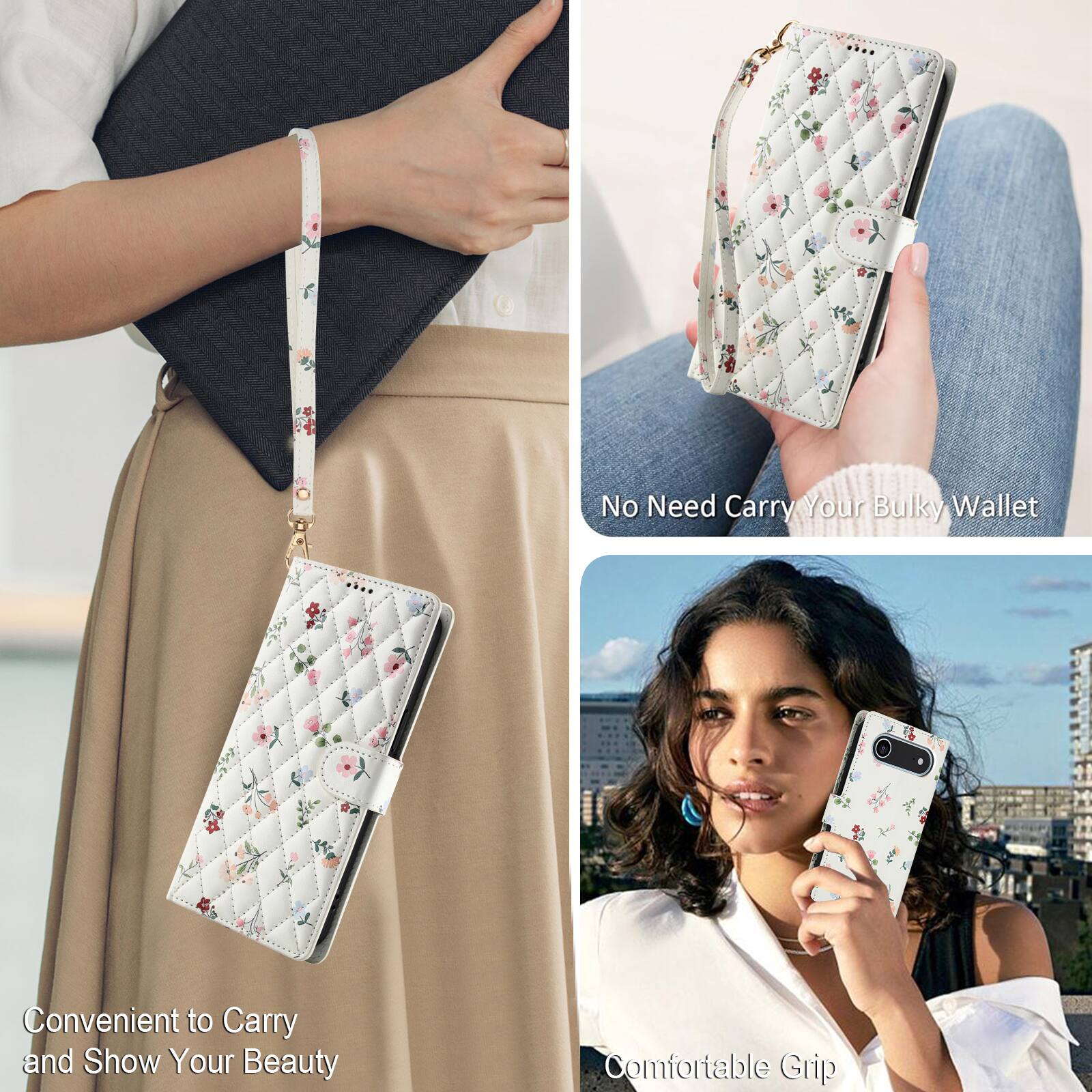 No Need Carry Your Bulky Wallet  
Convenient to Carry and Show Your Beauty  
Comfortable Grip