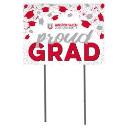 Jardine - Winston-Salem State Rams 18'' x 24'' Grad Yard Sign - White